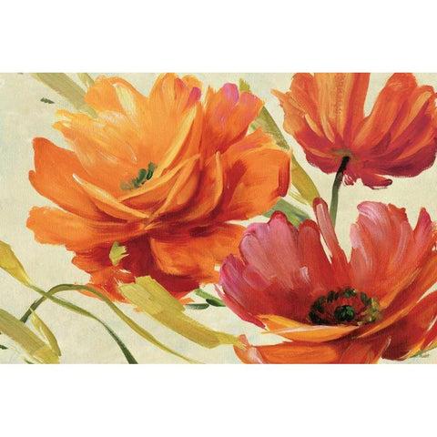 Flamboyant III White Modern Wood Framed Art Print by Audit, Lisa