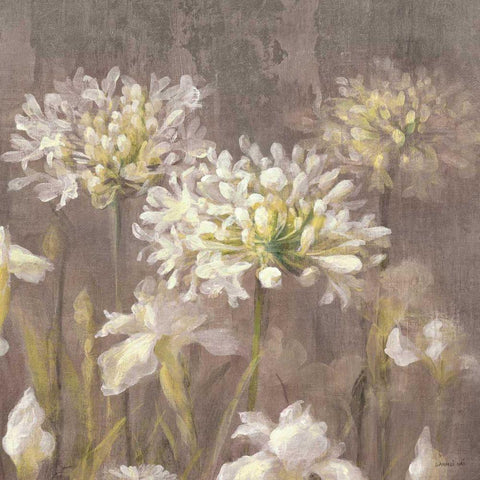 Spring Blossoms Neutral IV Gold Ornate Wood Framed Art Print with Double Matting by Nai, Danhui