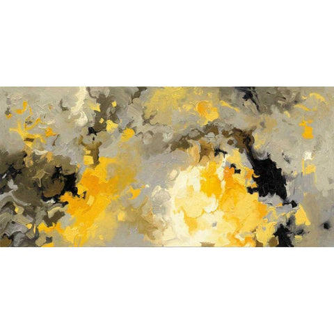 Star Cloud Black Modern Wood Framed Art Print with Double Matting by Novak, Shirley