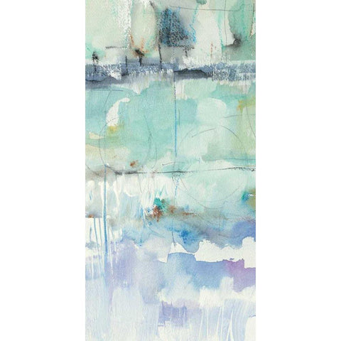 North Shore Panel II  White Modern Wood Framed Art Print by Schick, Mike
