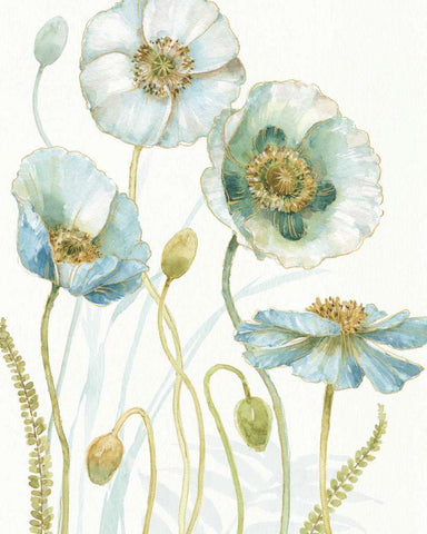 My Greenhouse Flowers VII White Modern Wood Framed Art Print with Double Matting by Audit, Lisa