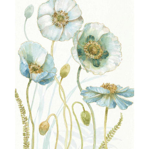 My Greenhouse Flowers VII White Modern Wood Framed Art Print by Audit, Lisa