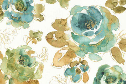 My Greenhouse Roses I White Modern Wood Framed Art Print with Double Matting by Audit, Lisa