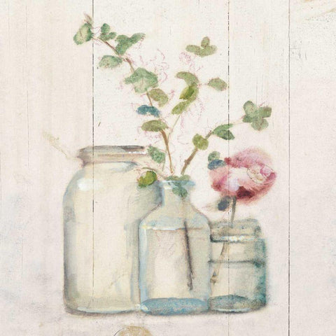 Blossoms on Birch IV Black Modern Wood Framed Art Print by Blum, Cheri