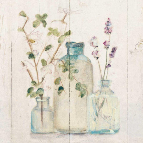 Blossoms on Birch V Black Ornate Wood Framed Art Print with Double Matting by Blum, Cheri