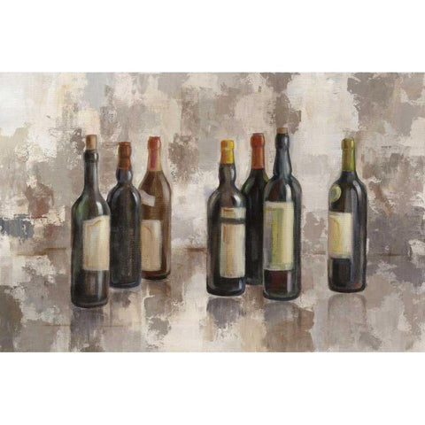 Vino Marsala no Words Gray Black Modern Wood Framed Art Print with Double Matting by Vassileva, Silvia