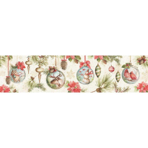 Woodland Holiday VI Black Modern Wood Framed Art Print with Double Matting by Audit, Lisa