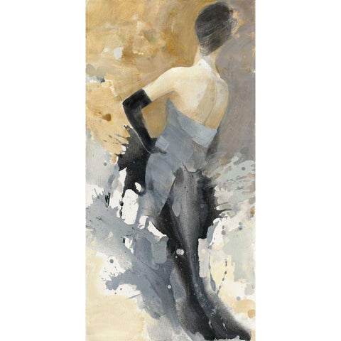 Opening Night II White Modern Wood Framed Art Print by Hristova, Albena