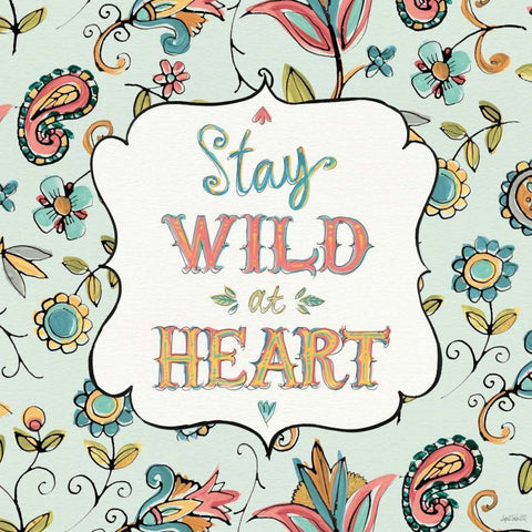 Peace and Paisley II Black Modern Wood Framed Art Print with Double Matting by Tavoletti, Anne