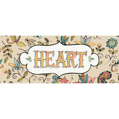 Peace and Paisley IV Black Modern Wood Framed Art Print with Double Matting by Tavoletti, Anne