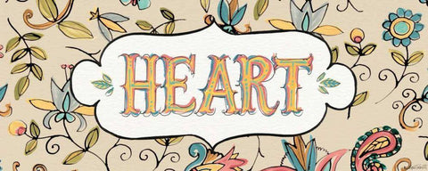 Peace and Paisley IV White Modern Wood Framed Art Print with Double Matting by Tavoletti, Anne