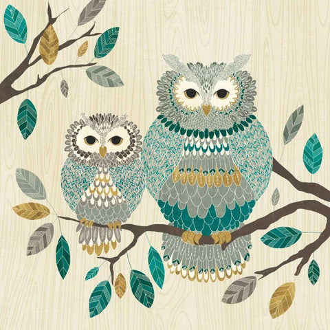 Cool Feathers I White Modern Wood Framed Art Print with Double Matting by Charron, Veronique