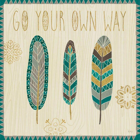 Cool Feathers III Black Modern Wood Framed Art Print with Double Matting by Charron, Veronique