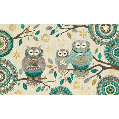 Cool Feathers V Black Modern Wood Framed Art Print with Double Matting by Charron, Veronique