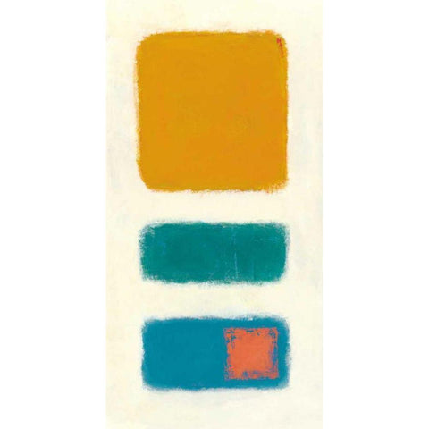 Isole Panel II White Modern Wood Framed Art Print by Schick, Mike