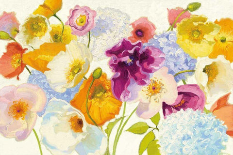 For Paris on White Black Ornate Wood Framed Art Print with Double Matting by Novak, Shirley