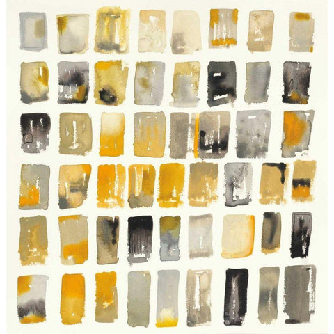 City Windows I White Modern Wood Framed Art Print by Novak, Shirley