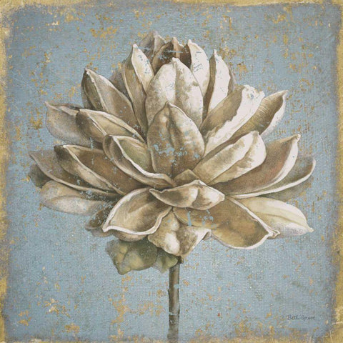 Seed Pod I no Words and Stamp Gold Gold Ornate Wood Framed Art Print with Double Matting by Grove, Beth