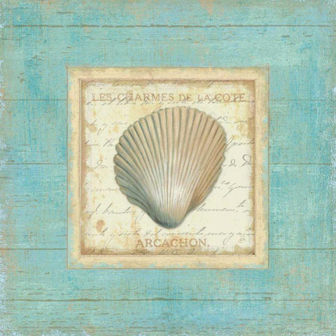 Bijou de Mer III White Modern Wood Framed Art Print with Double Matting by Brissonnet, Daphne