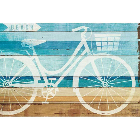 Beachscape Cruiser I Gold Ornate Wood Framed Art Print with Double Matting by Mullan, Michael