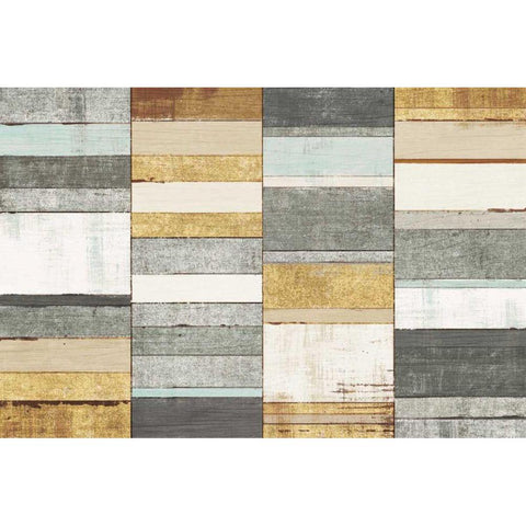 Beachscape I Gold Neutral Gold Ornate Wood Framed Art Print with Double Matting by Mullan, Michael