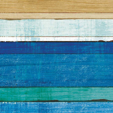 Beachscape V Black Modern Wood Framed Art Print by Mullan, Michael