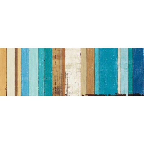 Beachscape VIII Black Modern Wood Framed Art Print by Mullan, Michael