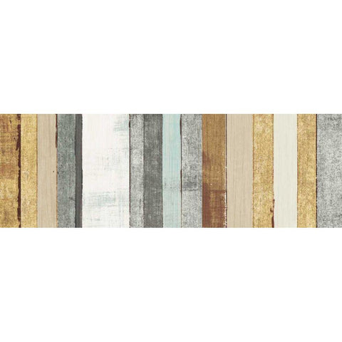 Beachscape VII Gold Neutral Black Modern Wood Framed Art Print with Double Matting by Mullan, Michael