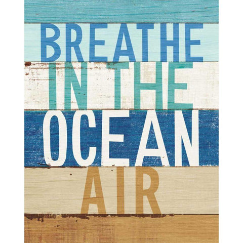 Beachscape Inspiration V White Modern Wood Framed Art Print by Mullan, Michael