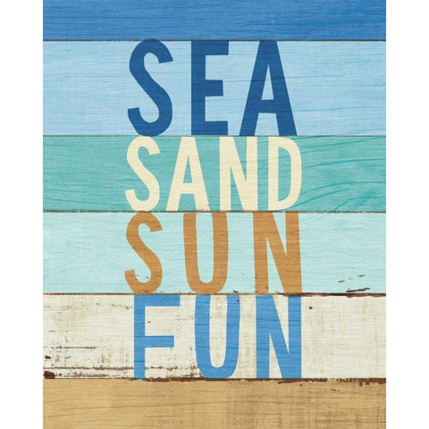 Beachscape Inspiration VIII Black Modern Wood Framed Art Print by Mullan, Michael