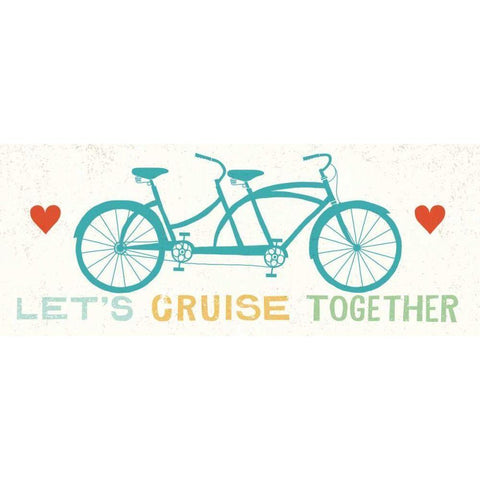 Lets Cruise Together II Gold Ornate Wood Framed Art Print with Double Matting by Mullan, Michael