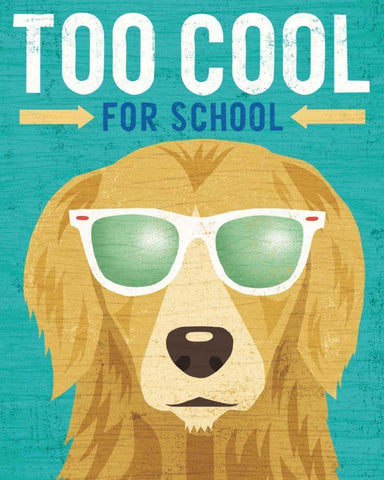 Beach Bums Golden I Cool White Modern Wood Framed Art Print with Double Matting by Mullan, Michael