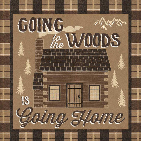 The Great Outdoors I White Modern Wood Framed Art Print by Marshall, Laura