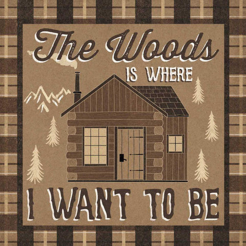 The Great Outdoors IV Black Modern Wood Framed Art Print with Double Matting by Marshall, Laura