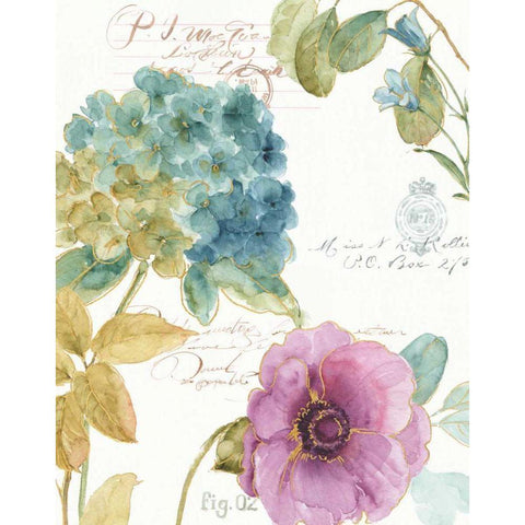 Rainbow Seeds Botanical I Black Modern Wood Framed Art Print with Double Matting by Audit, Lisa