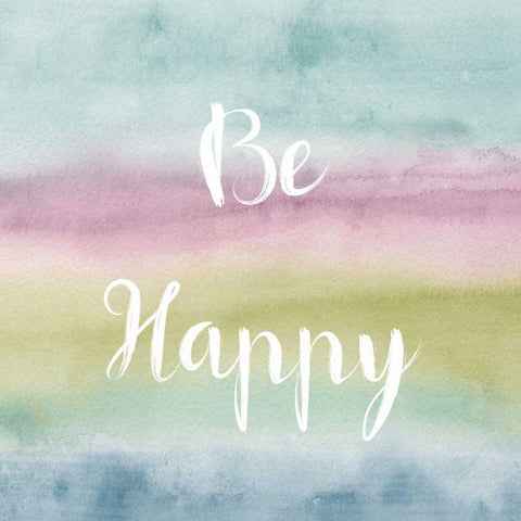 Rainbow Seeds Painted Pattern XIV Cool Happy White Modern Wood Framed Art Print with Double Matting by Audit, Lisa