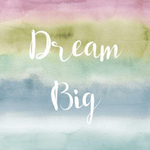 Rainbow Seeds Painted Pattern XIV Cool Dream White Modern Wood Framed Art Print with Double Matting by Audit, Lisa