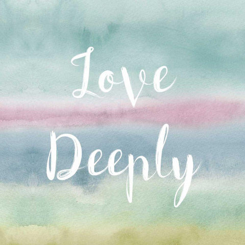 Rainbow Seeds Painted Pattern XIV Cool Love White Modern Wood Framed Art Print with Double Matting by Audit, Lisa