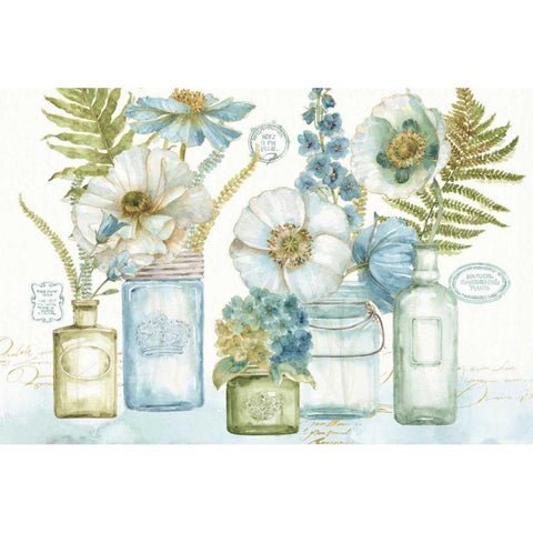 My Greenhouse Bouquet I White Modern Wood Framed Art Print by Audit, Lisa