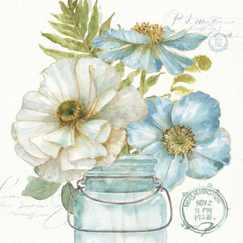 My Greenhouse Bouquet II Black Ornate Wood Framed Art Print with Double Matting by Audit, Lisa