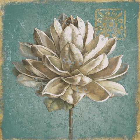 Seed Pod I no Words Turquoise White Modern Wood Framed Art Print by Grove, Beth