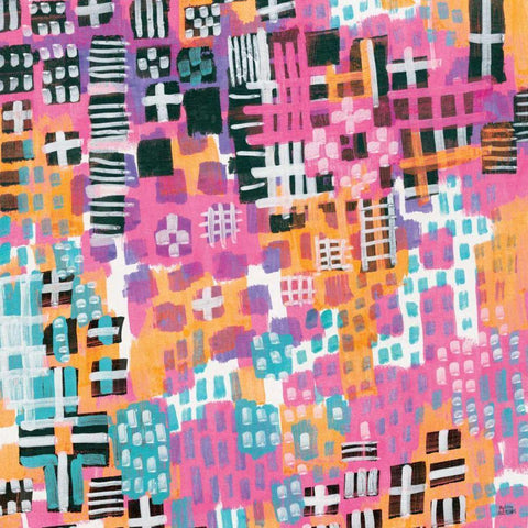 City Lights Crop Black Modern Wood Framed Art Print by Averinos, Melissa