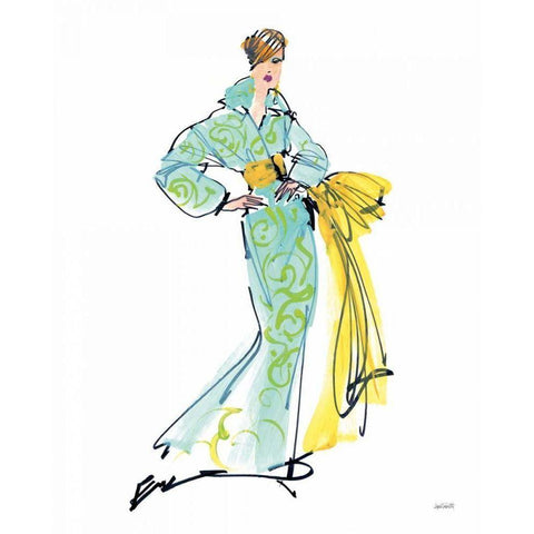 Colorful Fashion I White Modern Wood Framed Art Print by Tavoletti, Anne