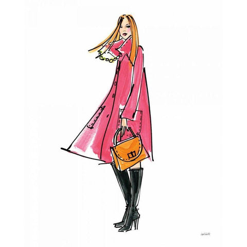 Colorful Fashion III Gold Ornate Wood Framed Art Print with Double Matting by Tavoletti, Anne