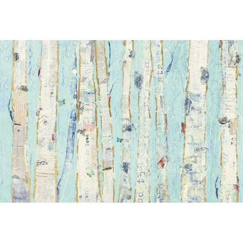 Far From Blue III White Modern Wood Framed Art Print by Day, Kellie