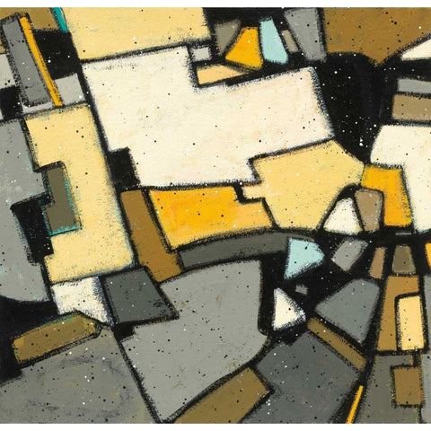 Garden II Gold Ornate Wood Framed Art Print with Double Matting by Novak, Shirley