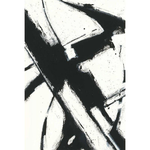 Expression Abstract I White White Modern Wood Framed Art Print by Novak, Shirley
