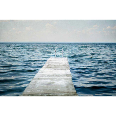 Calm Days I Black Modern Wood Framed Art Print with Double Matting by Urquhart, Elizabeth