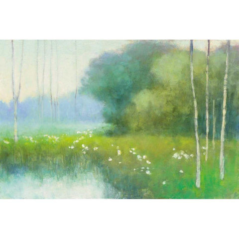 Spring Midst White Modern Wood Framed Art Print by Purinton, Julia