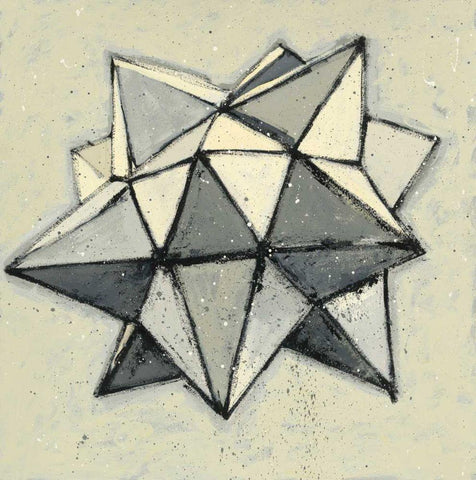 Wabi Sabi I Black Ornate Wood Framed Art Print with Double Matting by Novak, Shirley